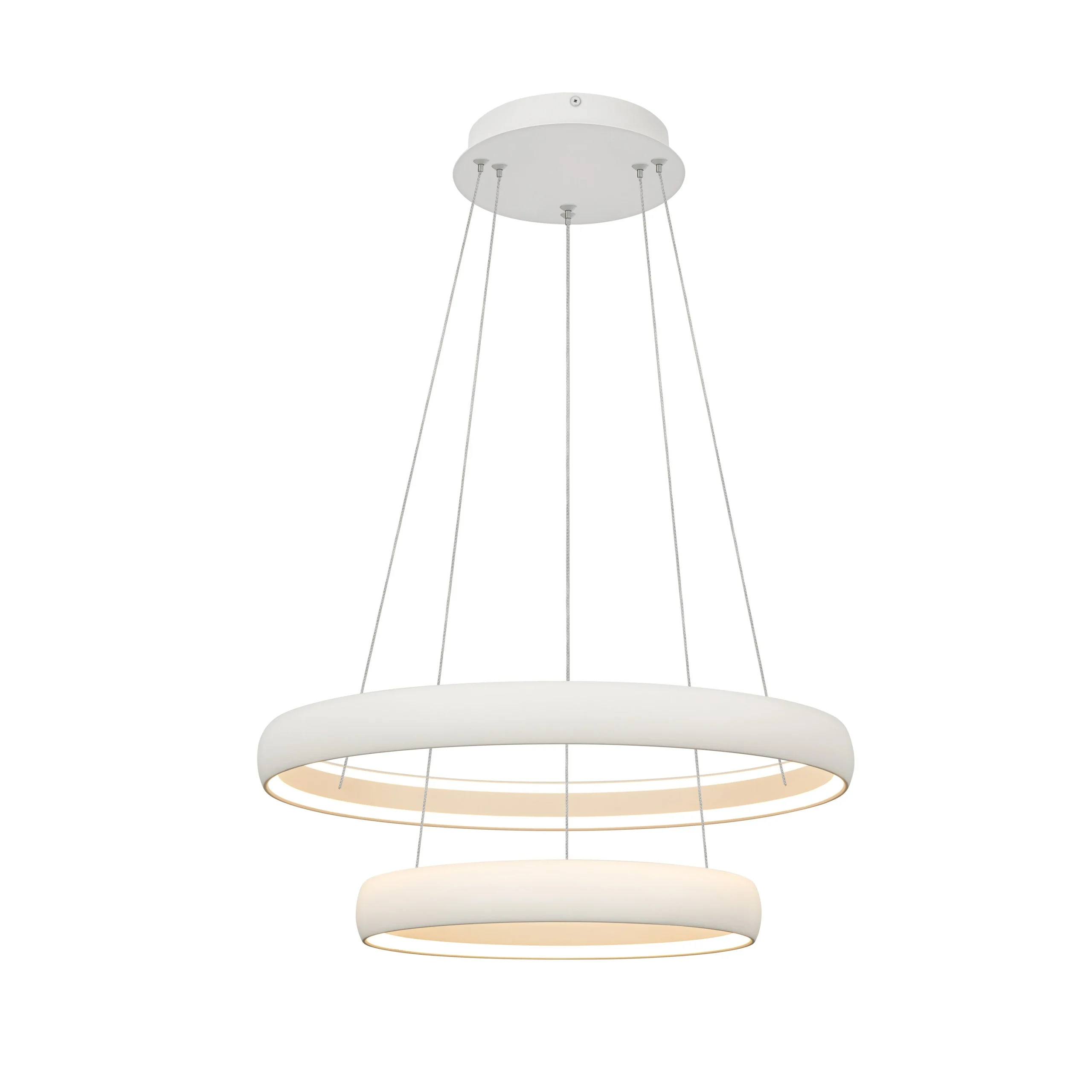 Lámpara de techo Mantra Flats grande LED aluminio blanco 3000K regulable IP20 Ø58,7cm 9429