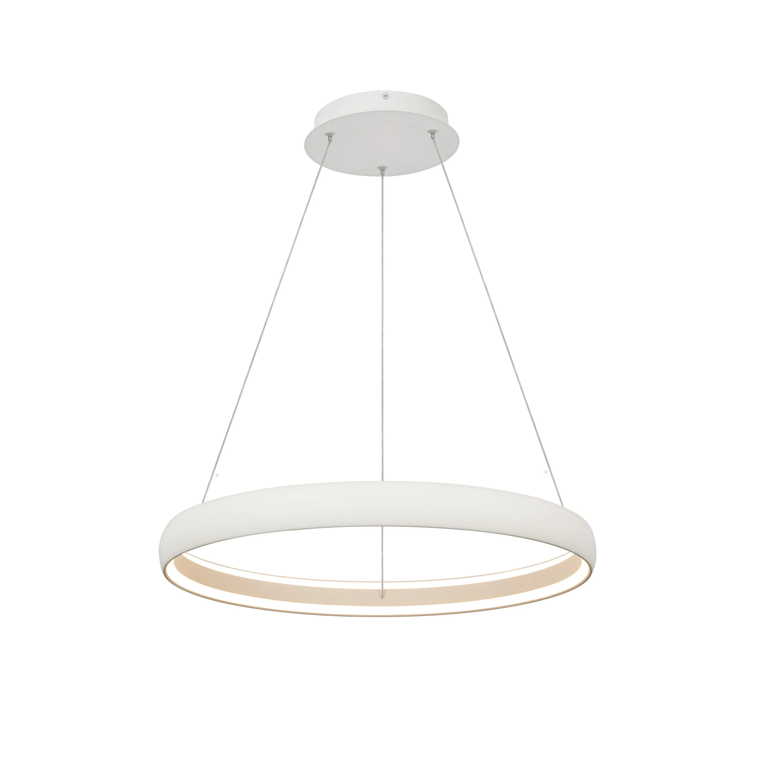 Lámpara de techo Mantra Flats grande LED aluminio blanco 3000K regulable IP20 Ø58,7cm 9430