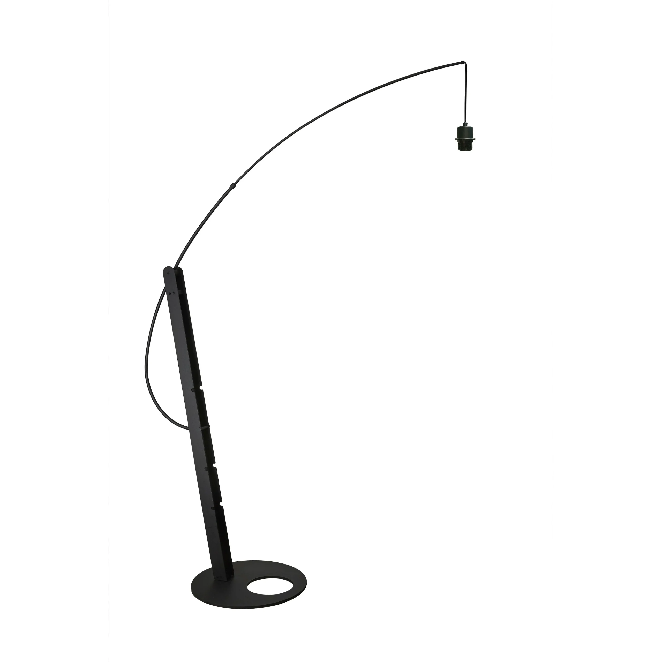 Lámpara de pie Mantra Ricca grande metal negro regulable IP20 Ø50cm 9446