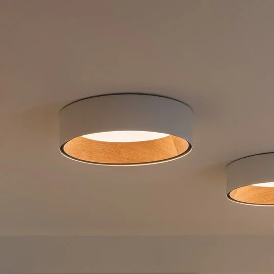 plafón LED Vibia Duo 4870, blanca