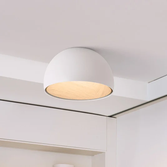 plafón LED Vibia Duo 4874, blanca