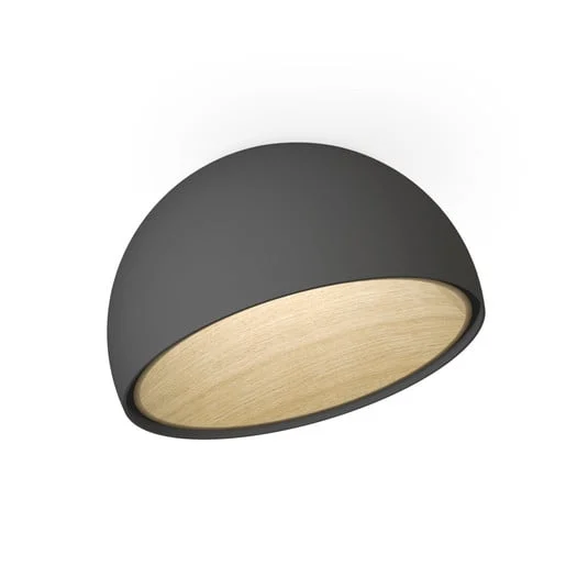 Vibia Duo 4876 plafón LED inclinada para techo, grafito