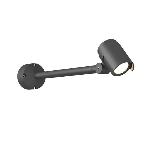Beatrix Udendørs Aplique de Pared Dark Grey/Clear - Lucande