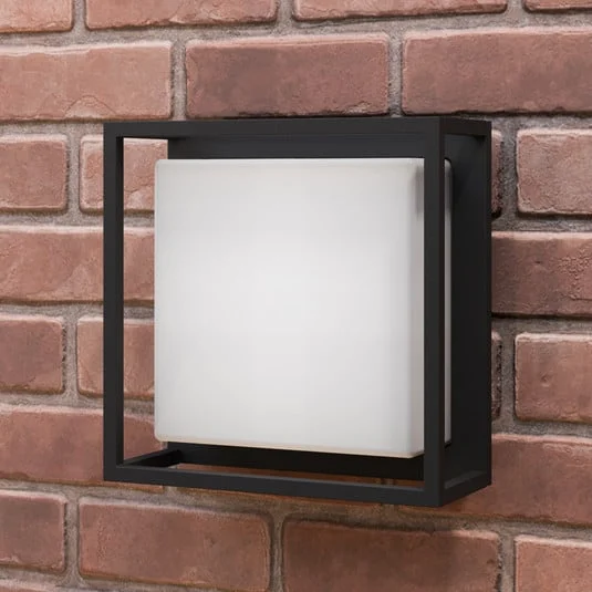 Lucande Aplique LED para exterior Ilirian, antracita, aluminio, 25 cm