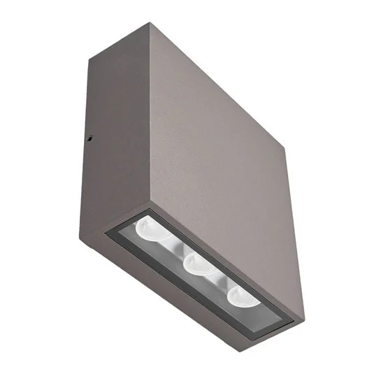 Trizy LED Square ExteriorAplique de Pared Graphite - Lucande