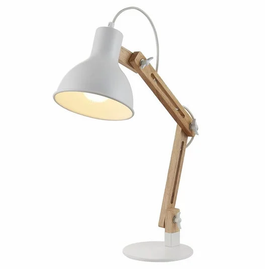 Shivanja Lámpara de Sobremesa White/Ash -  Lindby