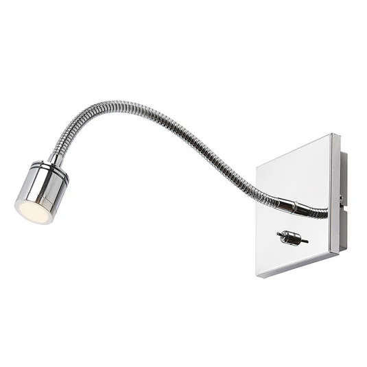 Berfin Aplique de Pared Chrome/Clear - Lindby