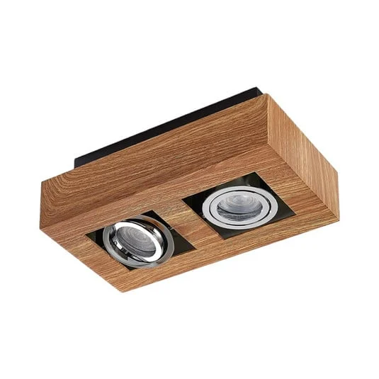 Plafón Vince 2 con aspecto de madera - Arcchio