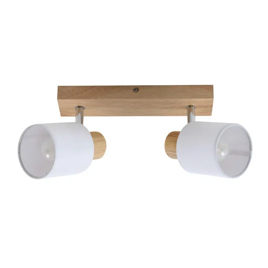 Wanessa 2 Lámpara de Techo Wood/White - Lindby