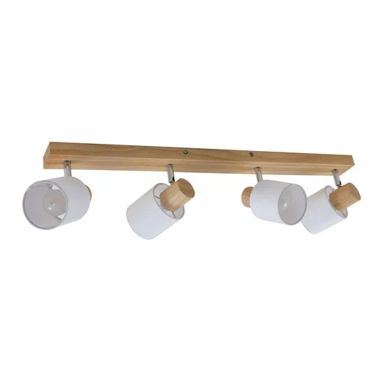 Wanessa 4 Lámpara de Techo Wood/White - Lindby