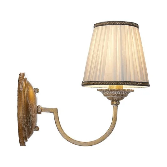 Lumiel Aplique de Pared Antique Brass/Cream - Lindby