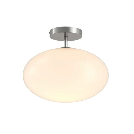 Sonika Lámpara de Techo Satin Nickel/Opal White - Lindby