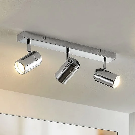 Lindby Remilan downlight de techo, cromo, largo