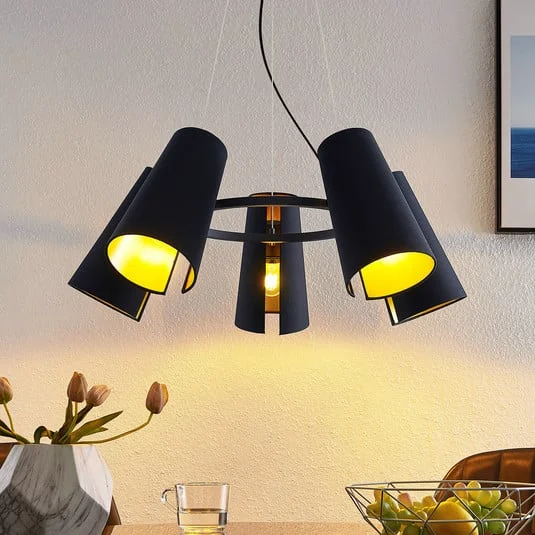 Lucande Kemoni lámpara colgante, 5 luces