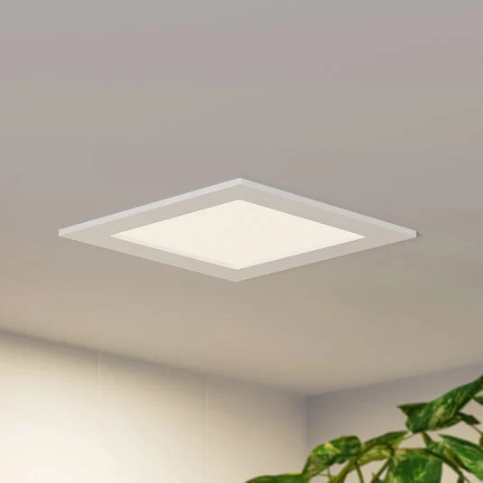 Lámpara empotrable Prios LED Helina, blanca, 16,5 cm, atenuable