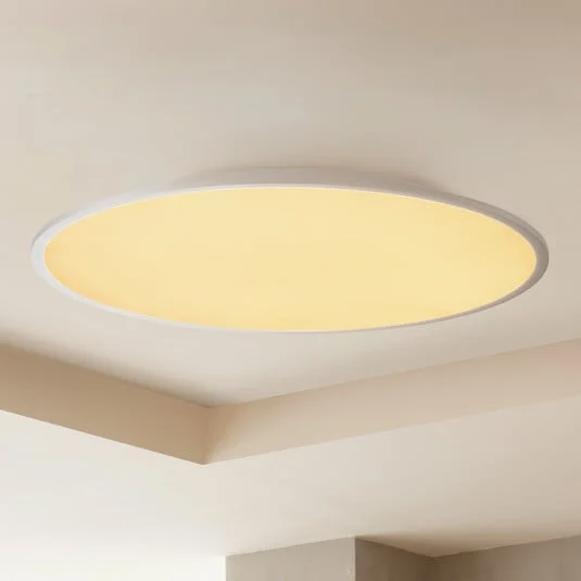Lámpara LED de techo Lindby Narima, CCT, Ø 80 cm, plata