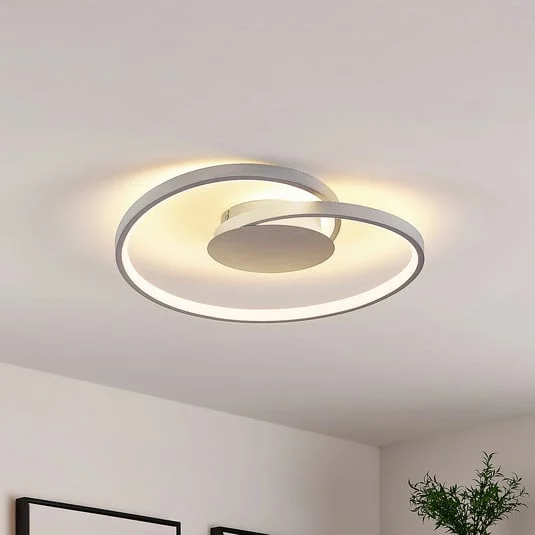 Lucande lámpara LED de techo Enesa, Ø 46 cm, 2.700 K, atenuable