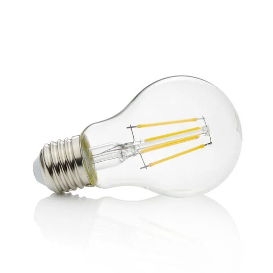 Bombilla LED Lindby con filamento, E27, 4 W, transparente, 2700 K