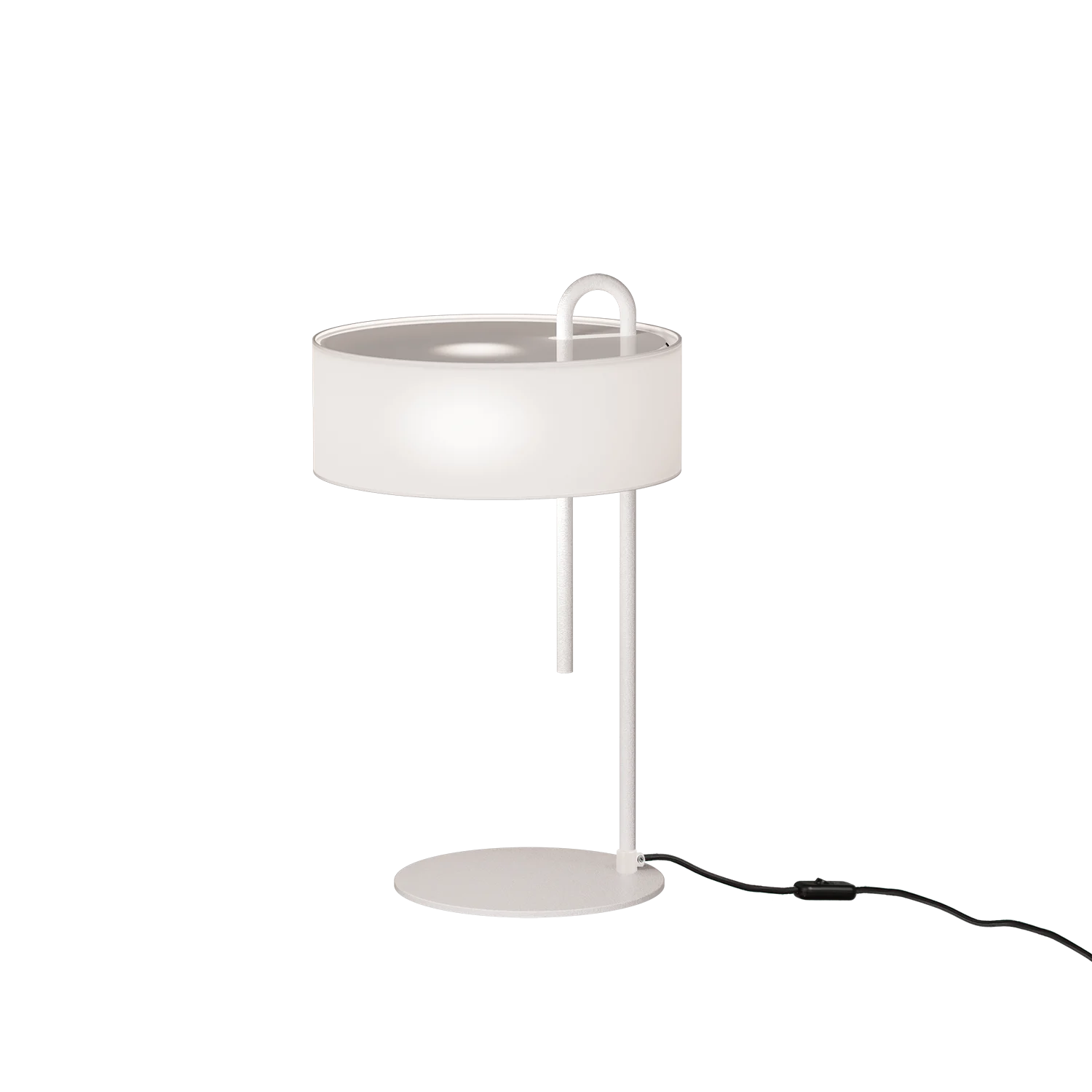 ACB Clip Sobremesa grande 8178 blanco texturado LED E27 15W Interruptor de cable S8178081B