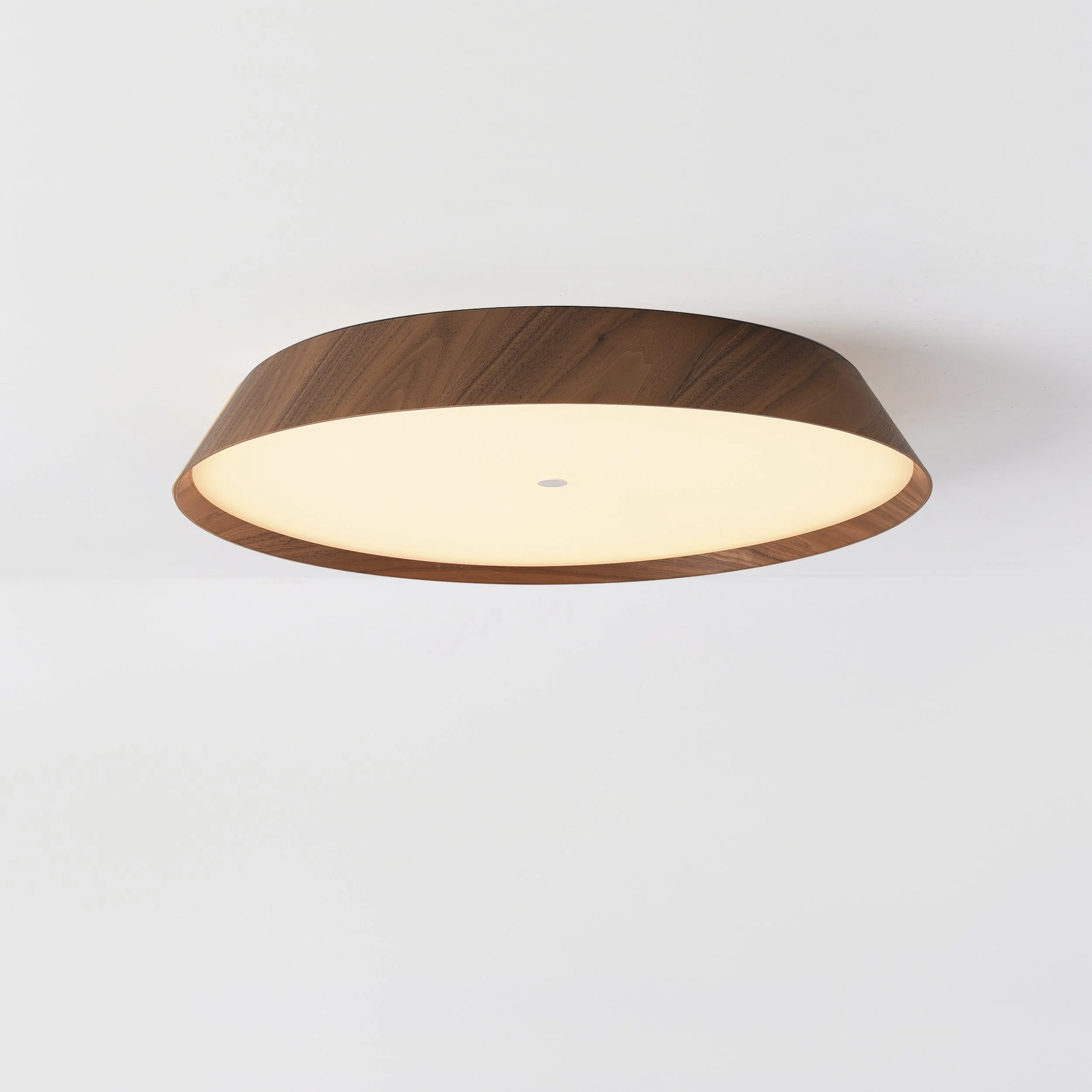 Plafón de techo ACB Cora Madera Nogal y Negro Texturado Ø61cm P4015270WAL