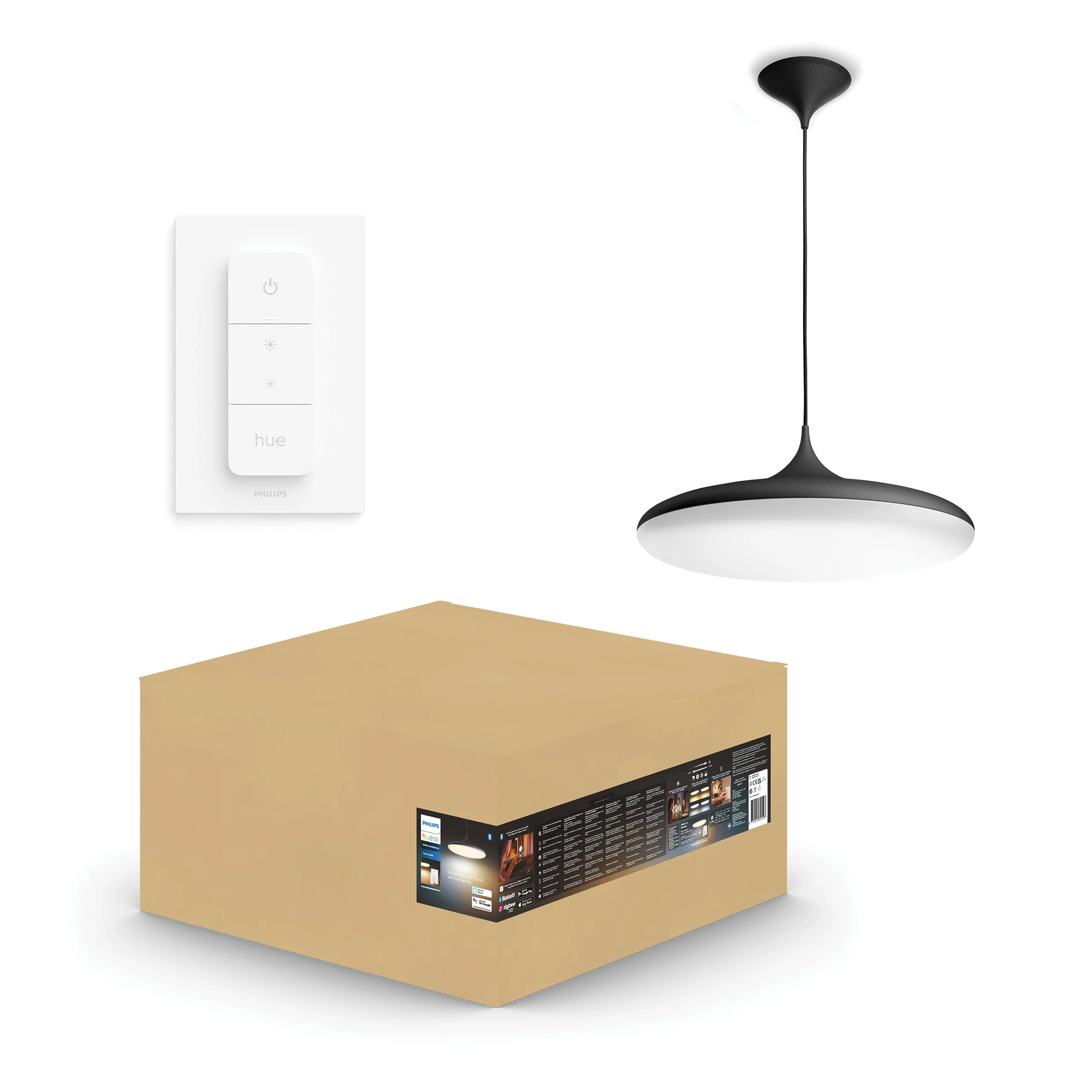 Philips Hue Lámpara colgante Cher negro White Ambiance 25W 2900lm