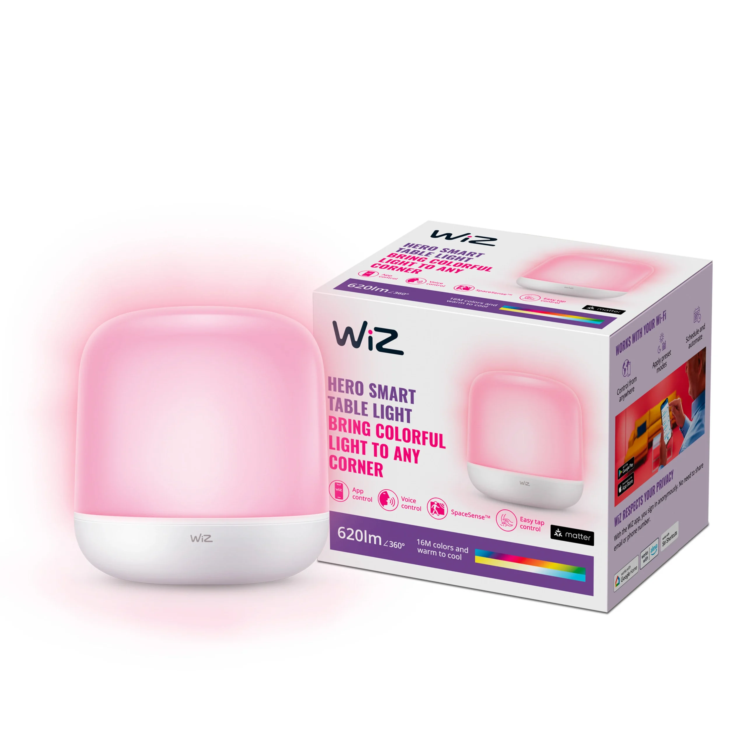WiZ Lámpara de mesa Hero 9W 620lm