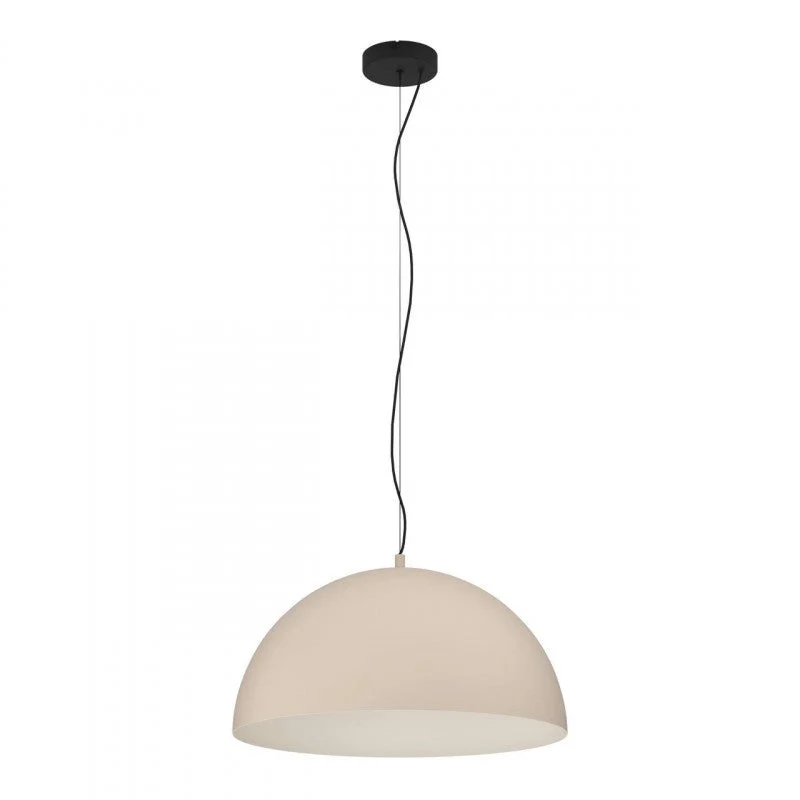 Lámpara de techo colgante EGLO Gaetano 1 arena y crema E27 Ø53cm