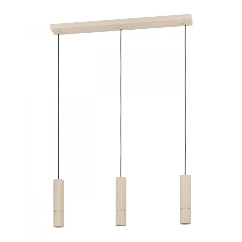 Lámpara de techo colgante EGLO Caminia LED arena