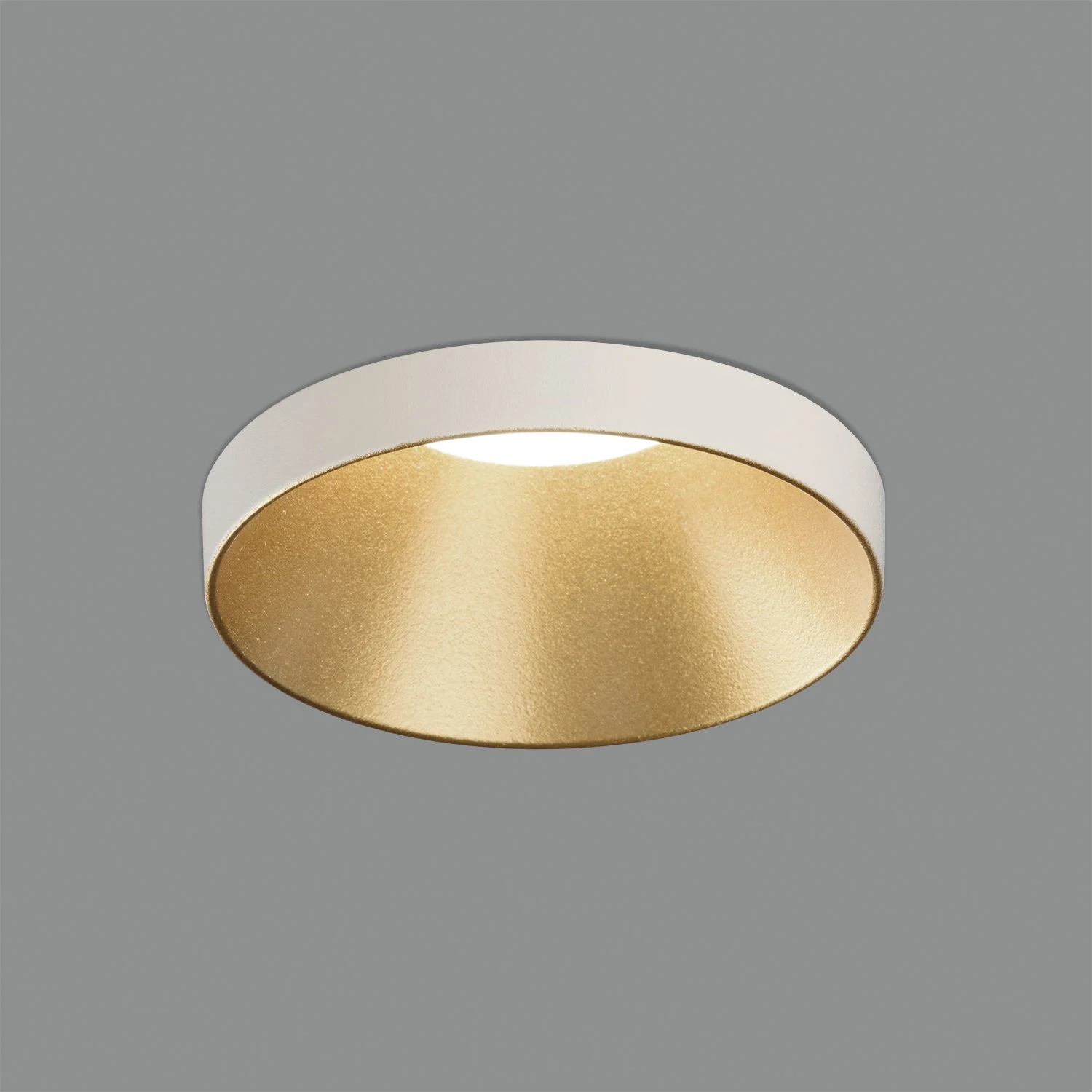 ACB Einar empotrable LED GU10 8W blanco texturado oro técnico P35581BOT