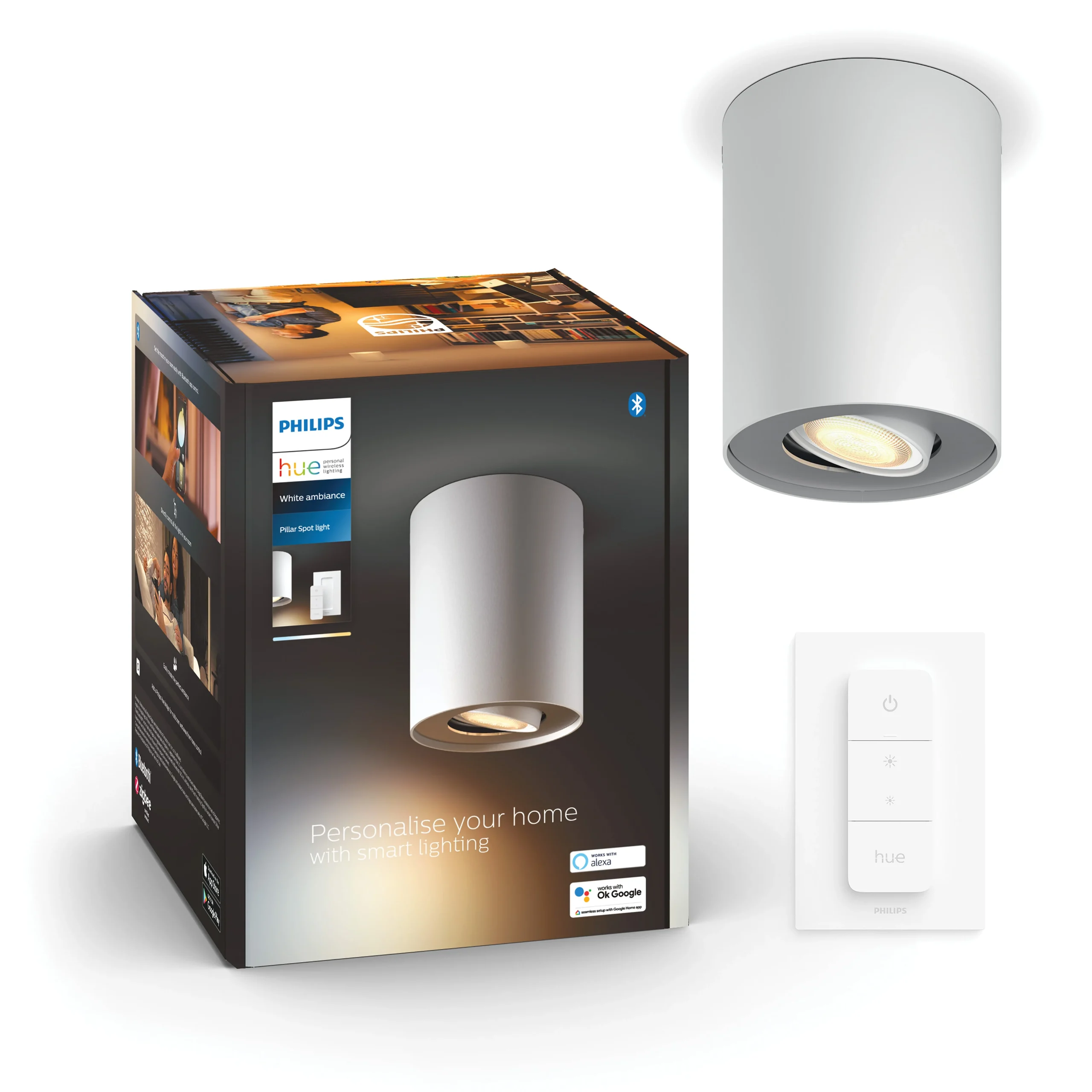 Philips Hue Foco Pillar blanco White Ambiance 5W 350lm