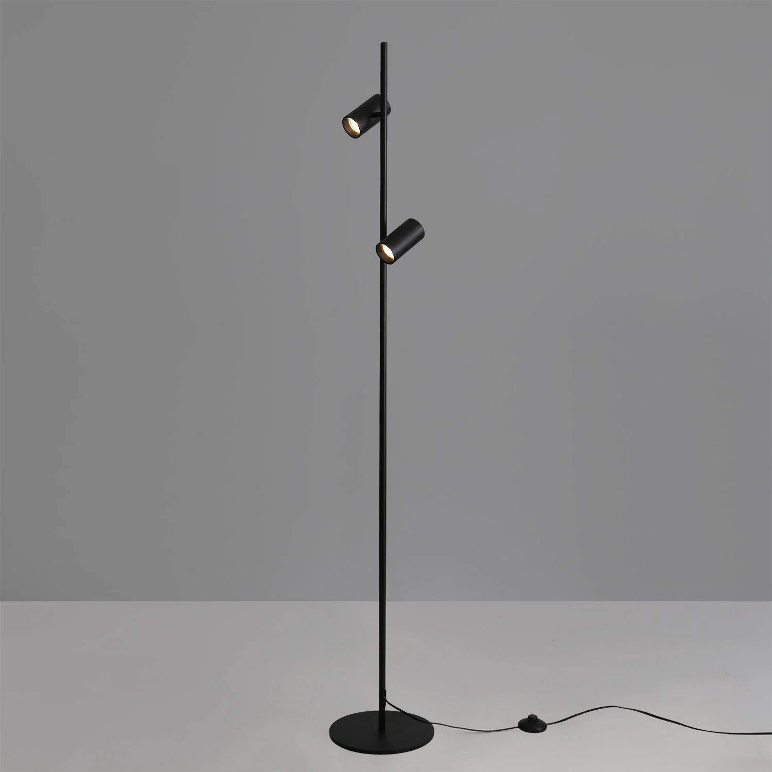 ACB Gina Lámpara de pie LED Negro GU10 2x8W Orientable H3874080N