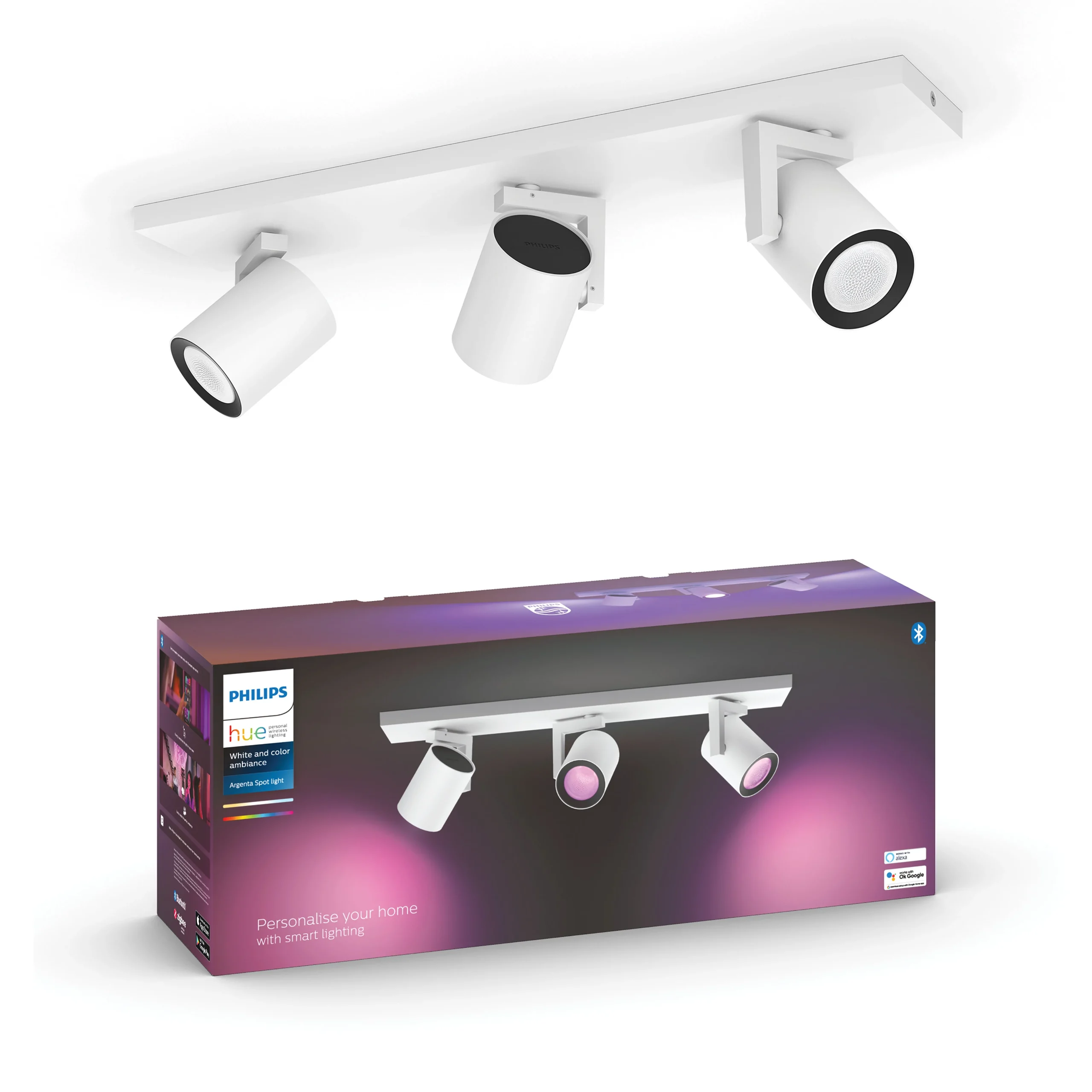 Philips Hue White and Color Ambiance Foco Argenta blanco RGBW 6W 5062331P7 350lm