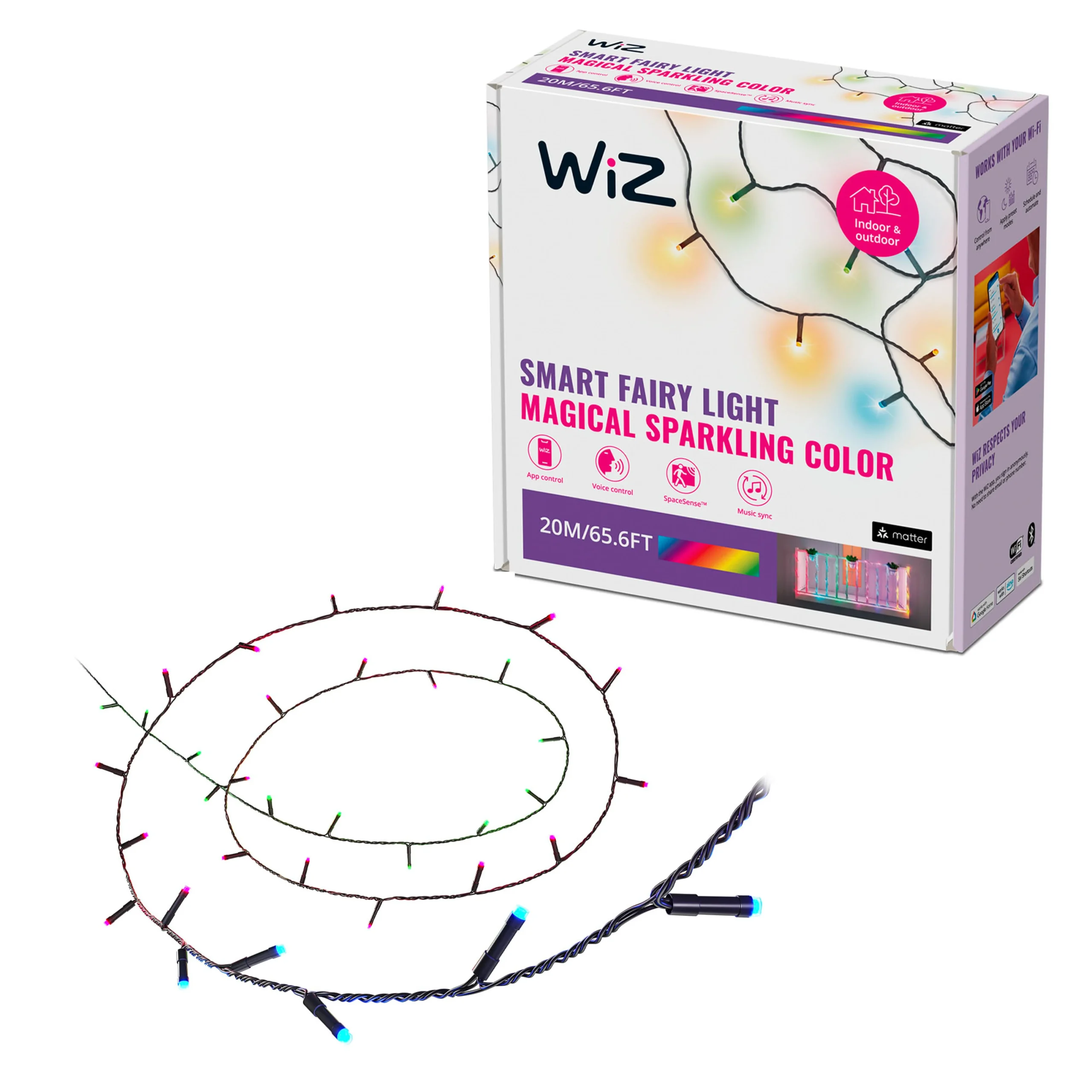 WiZ Guirnalda Negro 15W 120lm 87201