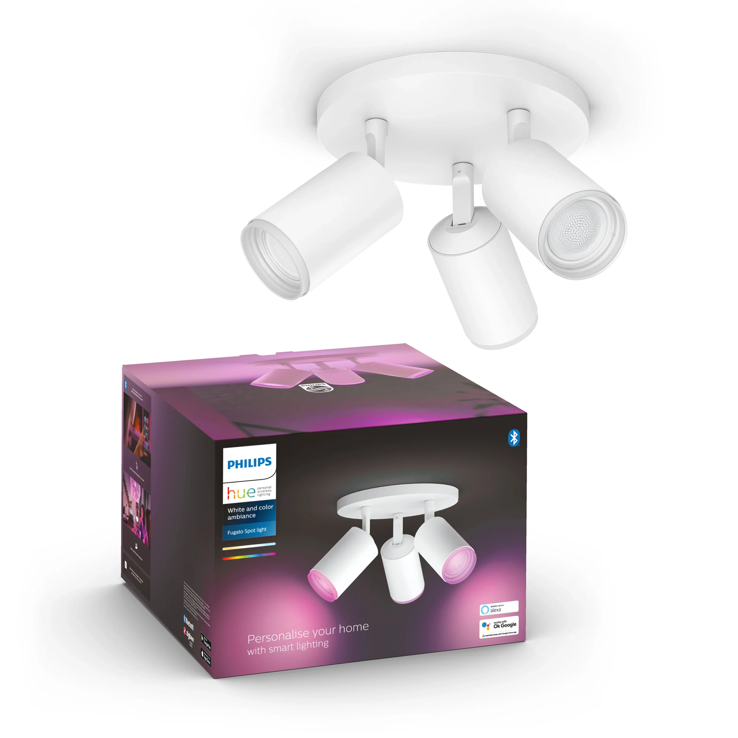 Philips Hue White and Color Ambiance Foco Fugato blanco RGBW 6W 5063331P7 350lm