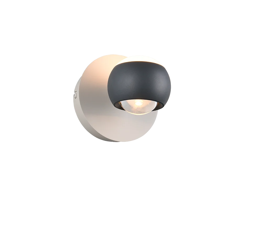 Aplique de pared Trio Cannon antracita 40W LED 24441142