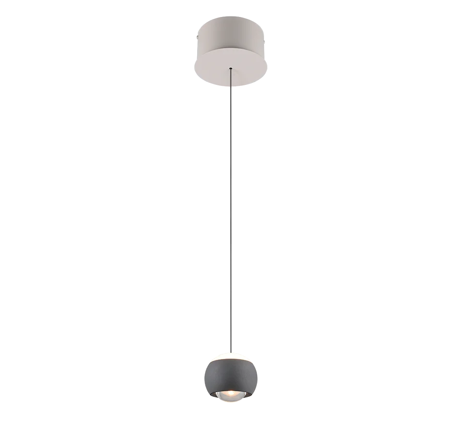 Lámpara colgante Trio Cannon antracita 40W LED 34440142