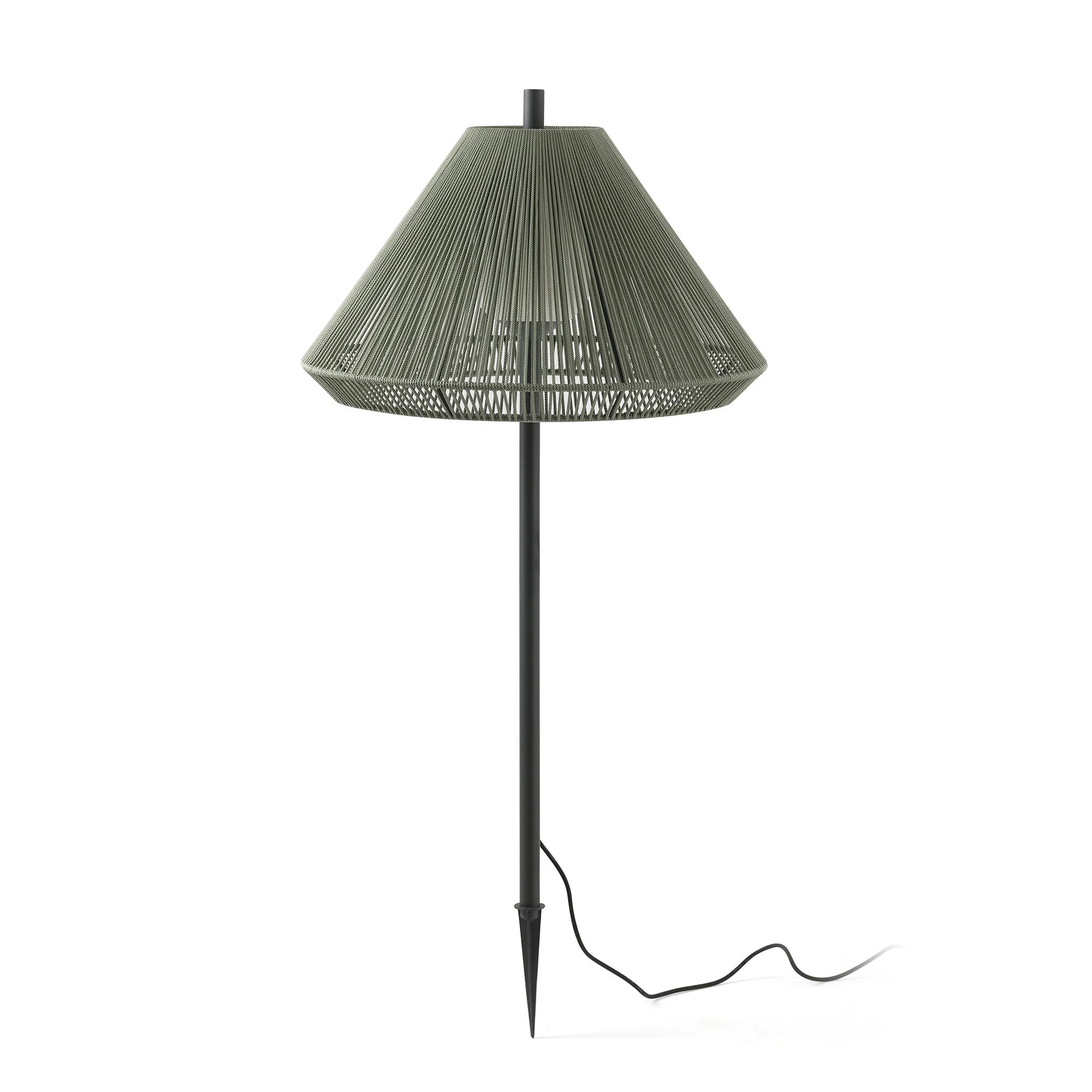 Estaca/Pincho de exterior Faro Saigon 137cm E27 LED verde IP65 opal out 71575P-11