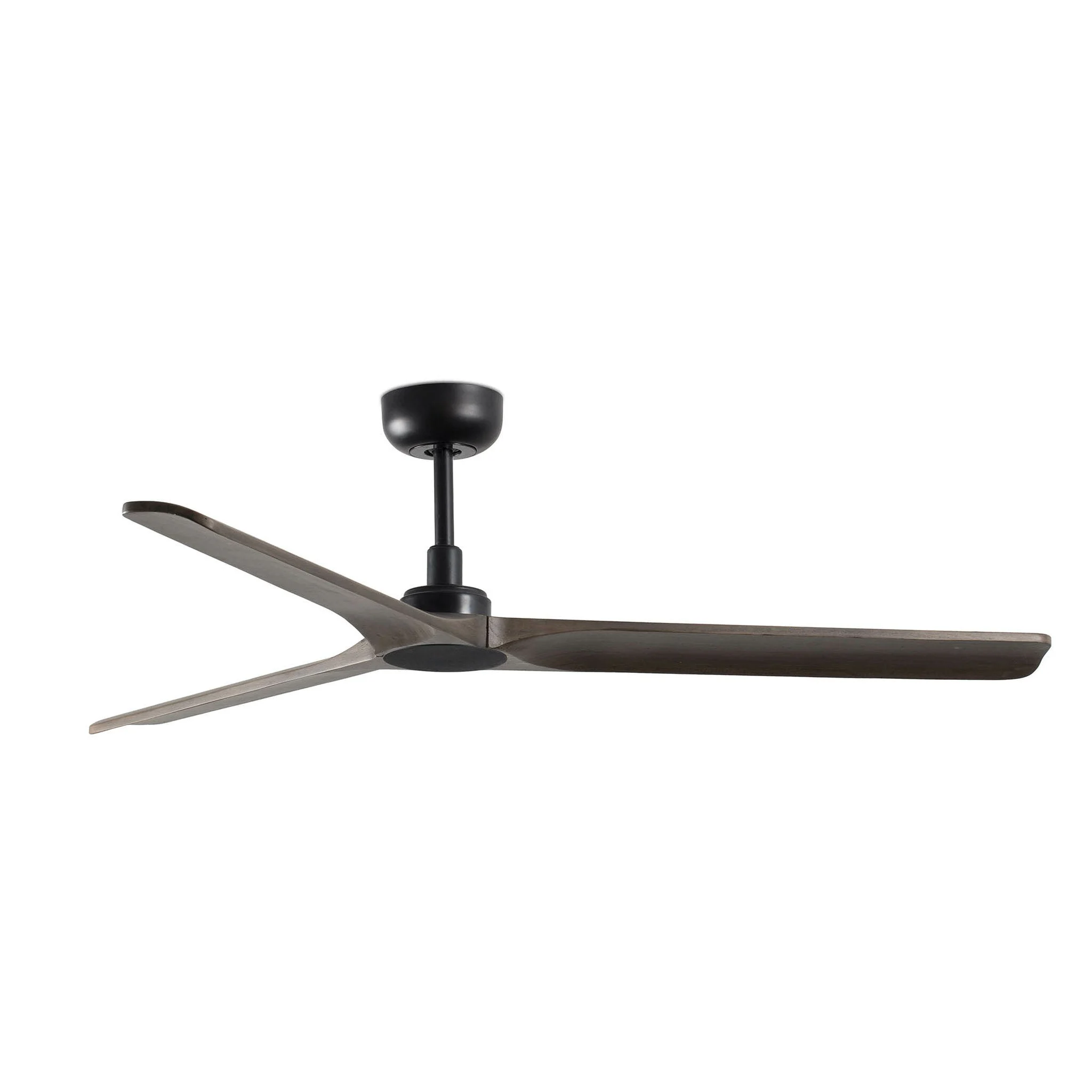 Ventilador de techo sin luz Faro Heywood motor DC palas de madera nogal oscuro Ø132cm 3 33809