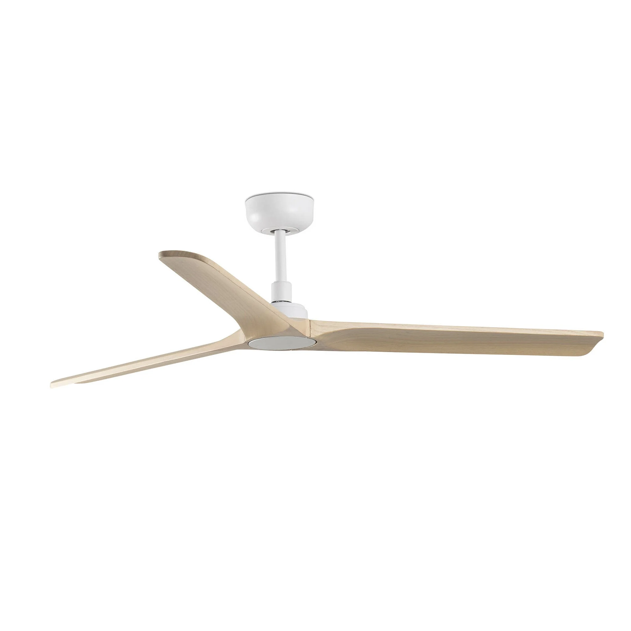 Ventilador de techo sin luz Faro Heywood motor DC palas de madera pino Ø132cm 3 palas 33810