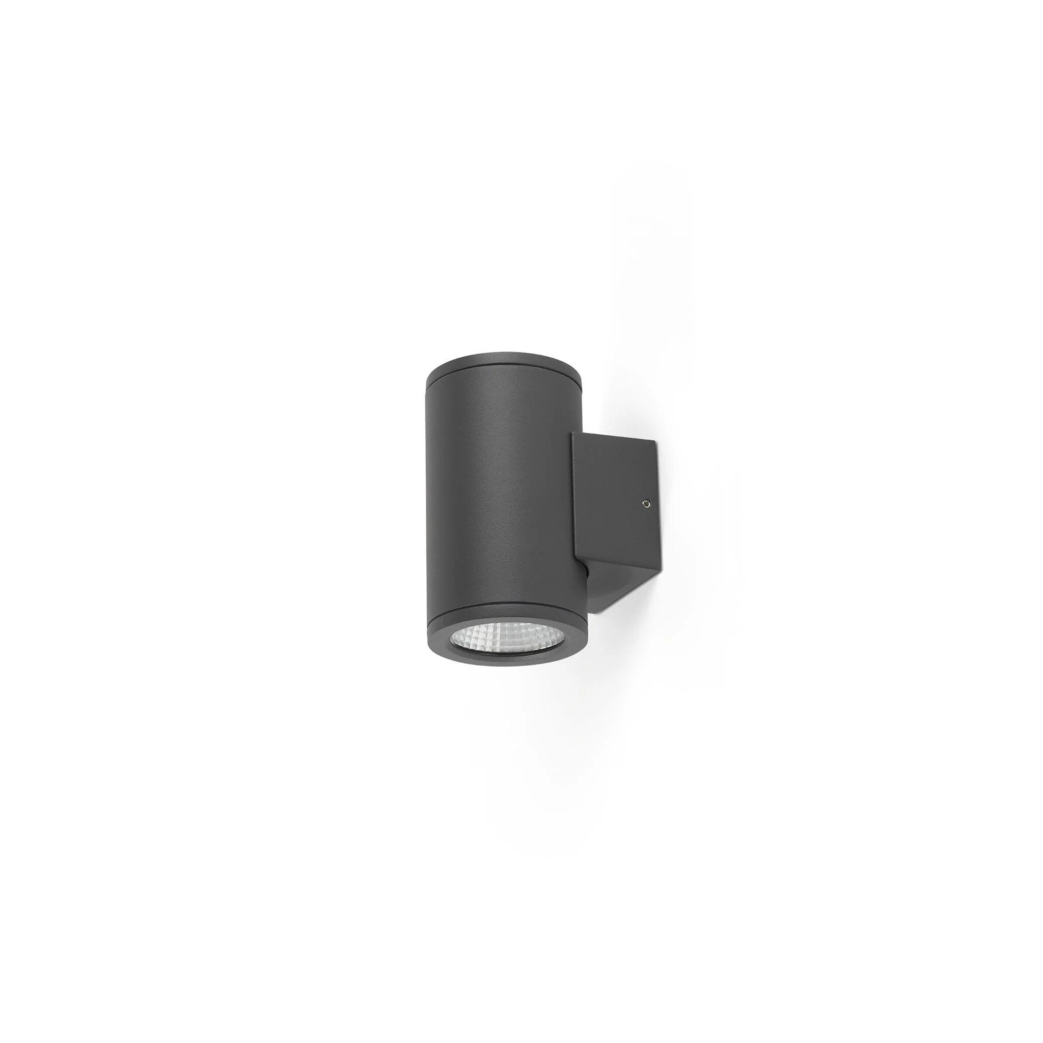 Aplique de exterior Faro Tond 14cm 2 luces LED gris oscuro 3000K IP54 50° 71918