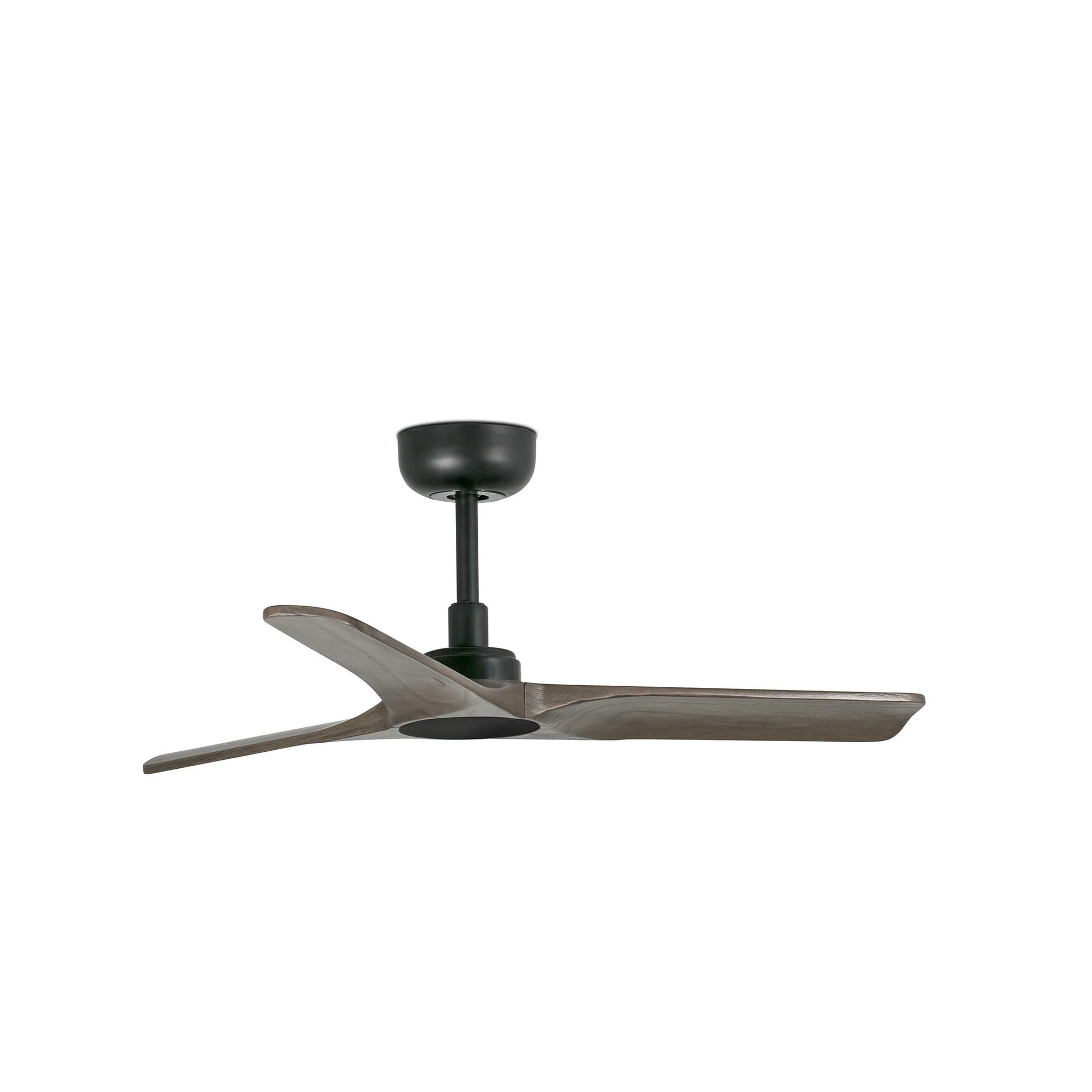 Ventilador de techo sin luz Faro Heywood motor DC palas de madera nogal oscuro Ø90cm 3 33806