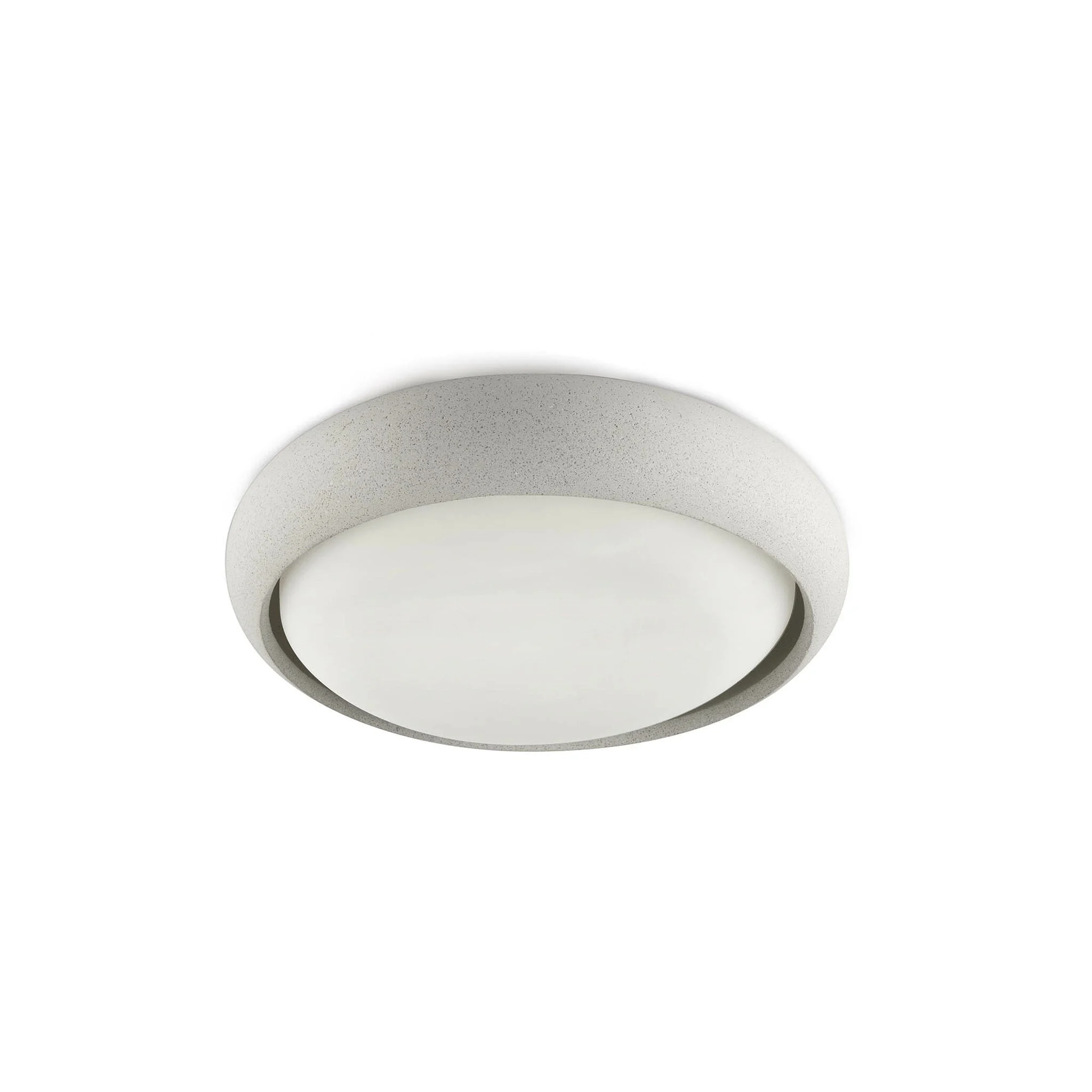 Plafón de exterior Faro Anga LED blanco 2700K IP44 opal 30cm 72354