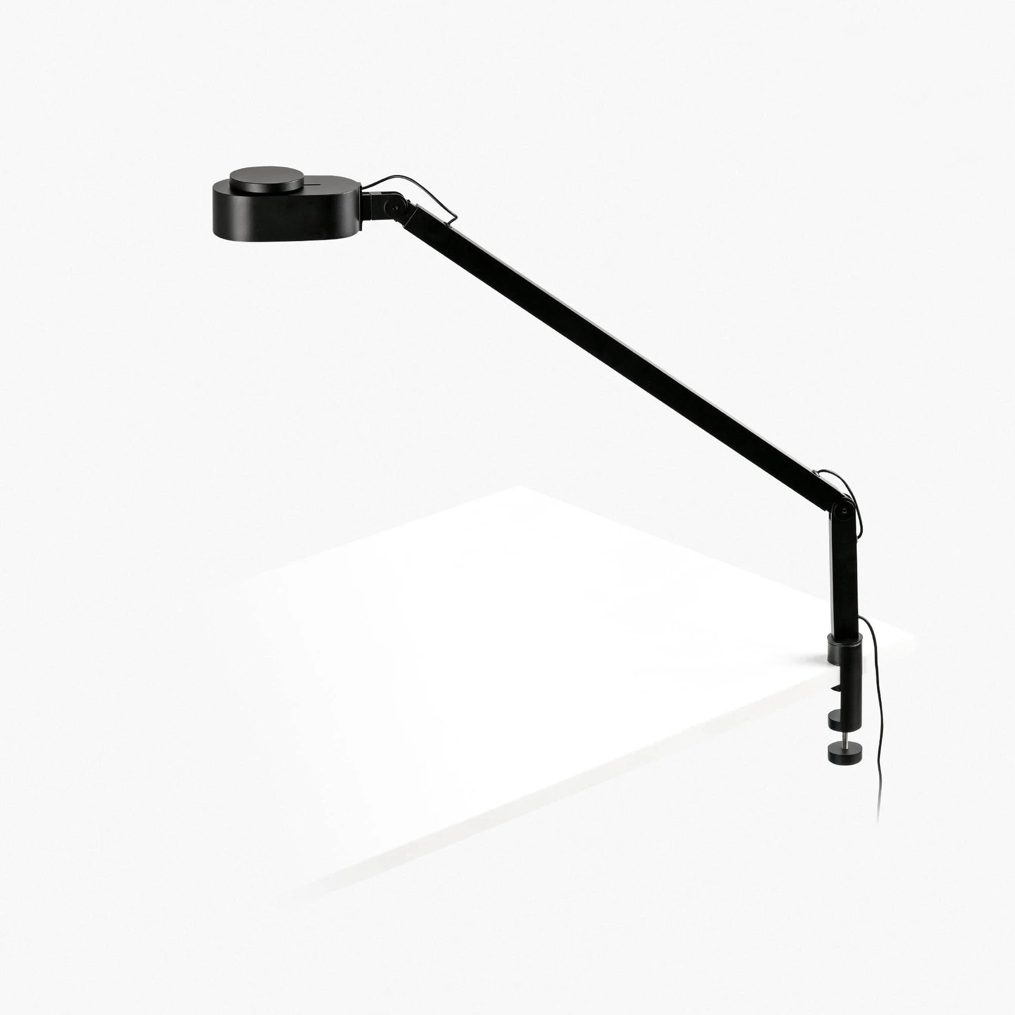 Lámpara de mesa flexo Faro Inviting de pinza LED negro mate 2700-4800K 57316