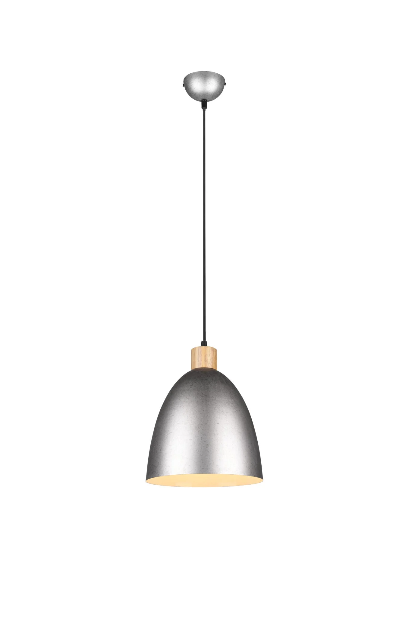 Lámpara de techo colgante Trio Jagger níquel antiguo 150cm R