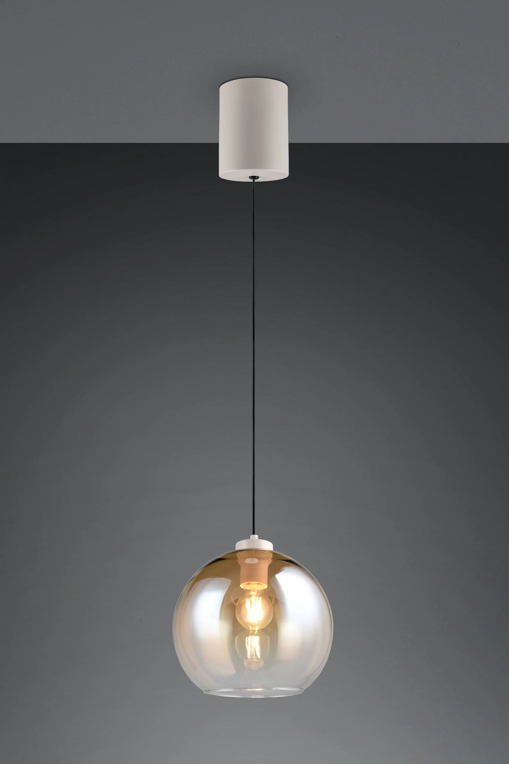 Lámpara de techo colgante Trio Liora LED amber-colored 2700K 150cm R36601013