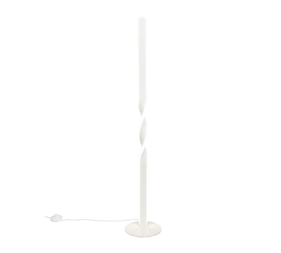 Lámpara de pie Trio Ginko LED blanco mate 4000K 110cm R45791131