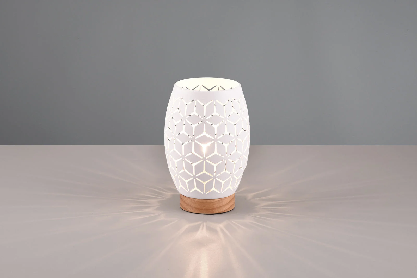 Lámpara de sobremesa Trio Bidar blanco mate R51571031