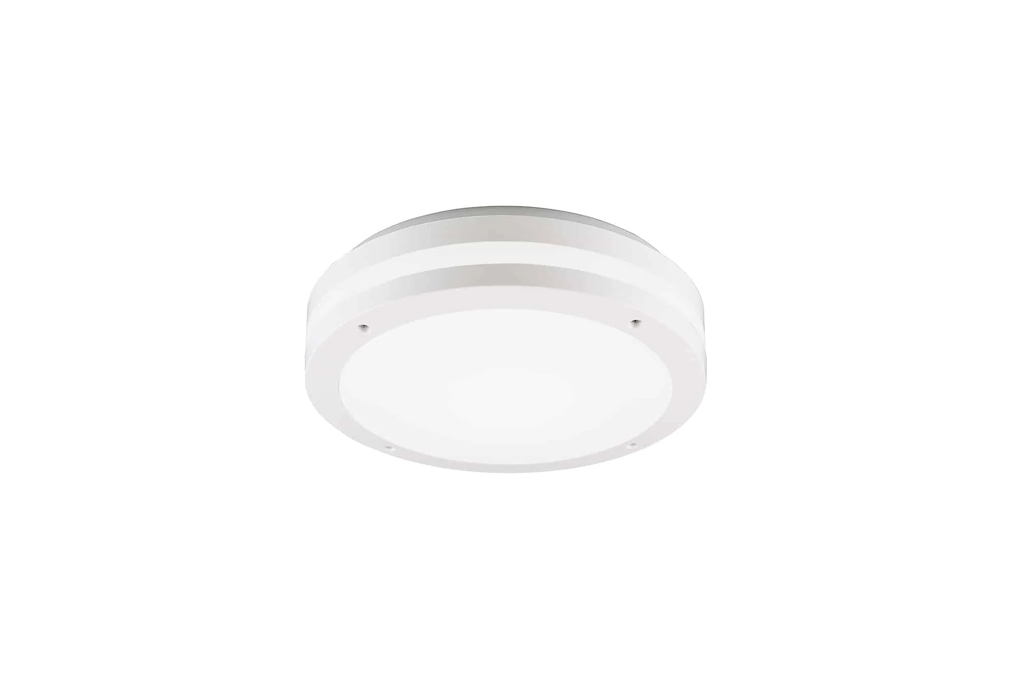 Trio Kendal Plafón de exterior LED de plástico blanco mate R
