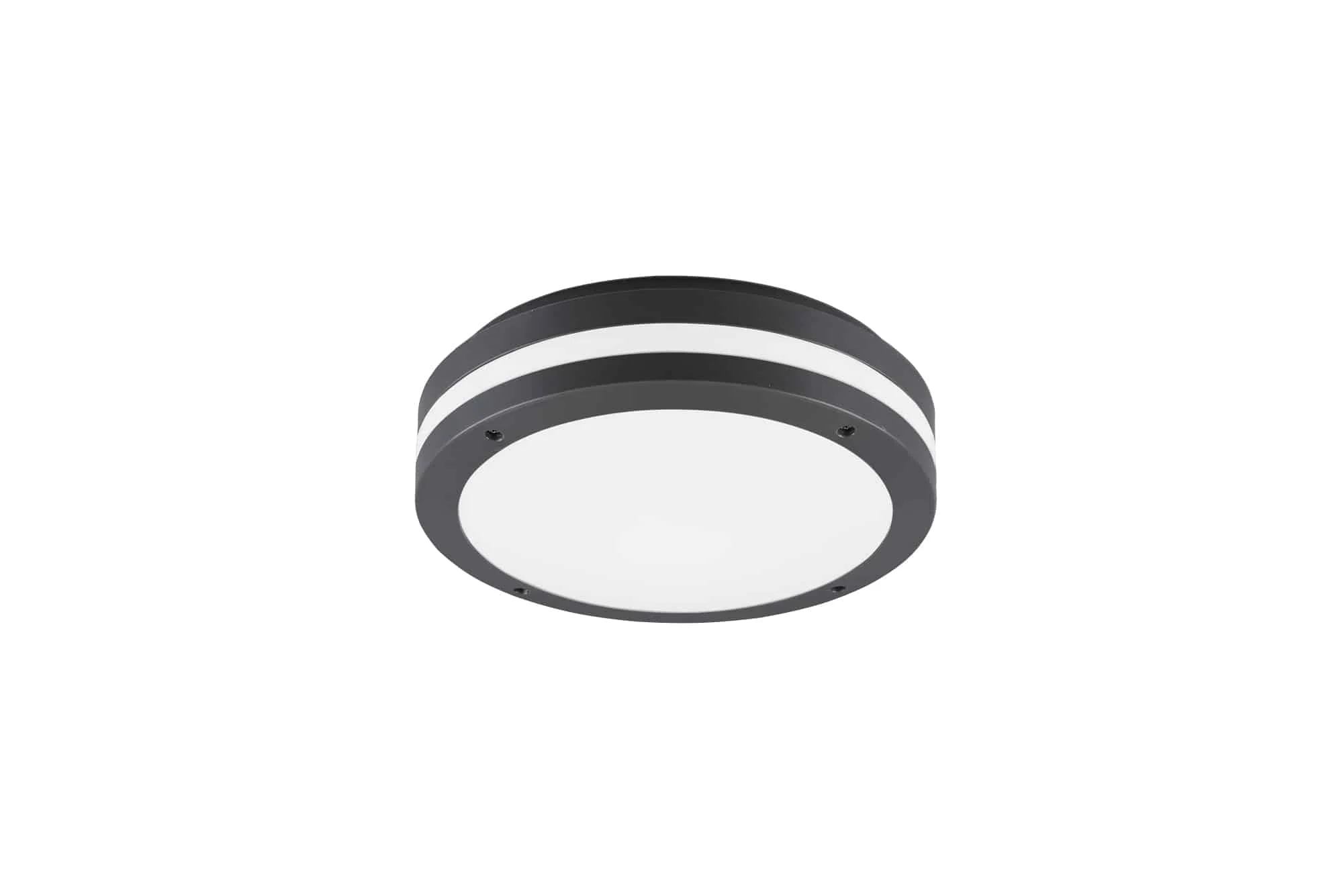Plafón de techo exterior Trio Kendal LED antracita 3000K IP54 Ø30cm R