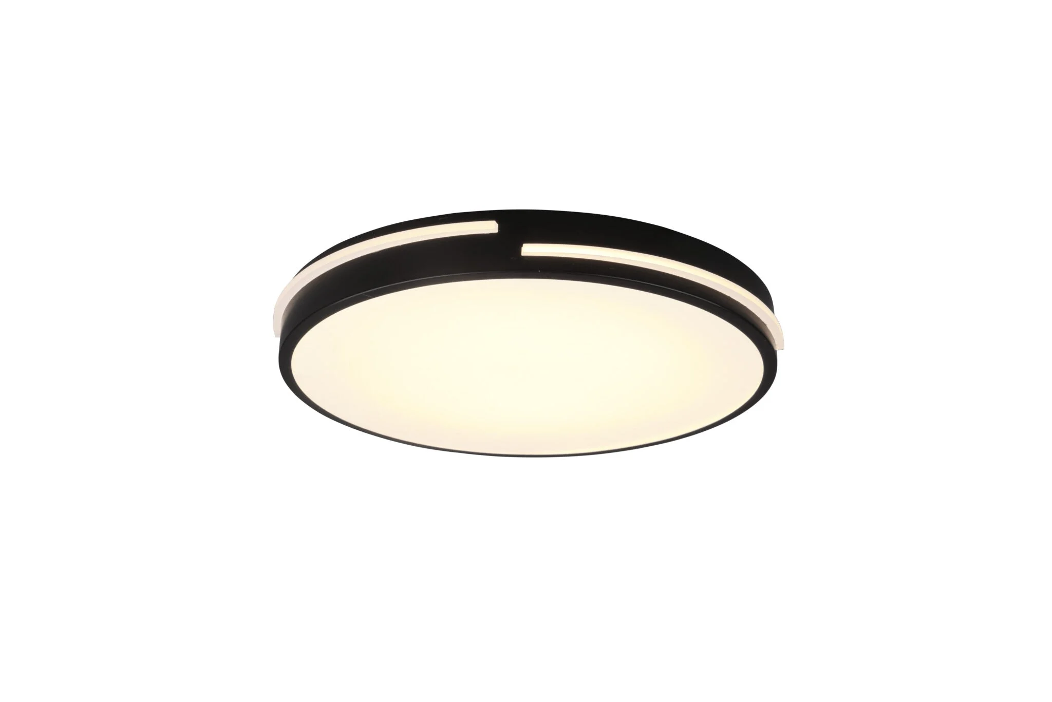 Trio Tacoma Plafón LED de metal negro mate R